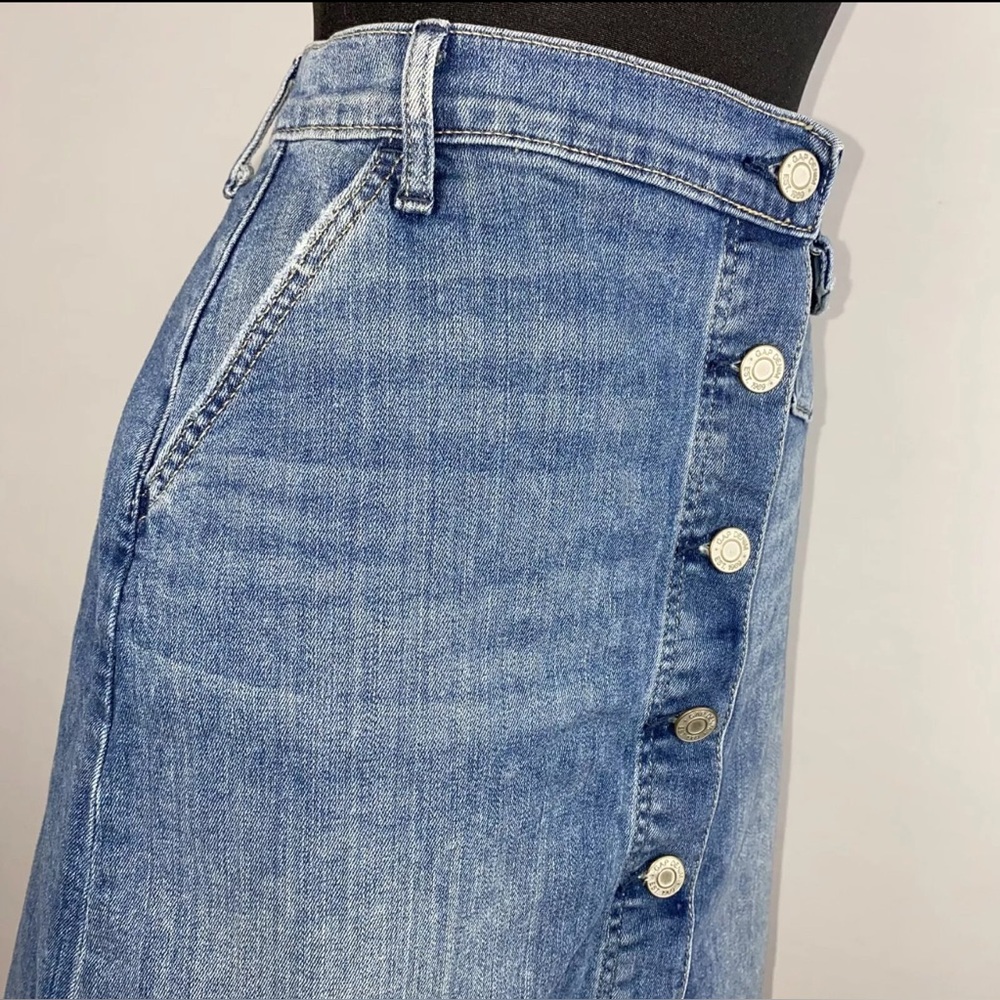 Gap 1969 Womens 29 Button Fly Denim Jean Skirt - Picture 2 of 8